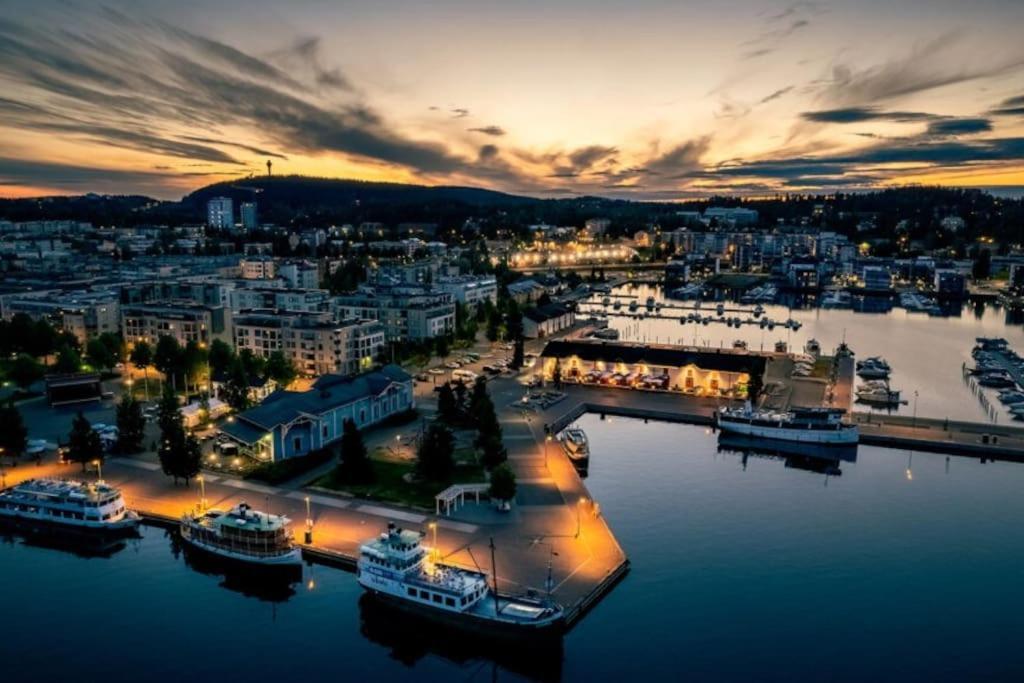 Mukava Saunallinen Kaksio Omalla Sisaeaenkaeynnillae Ja Ilmaisella Autopaikalla Kuopio Eksteriør bilde